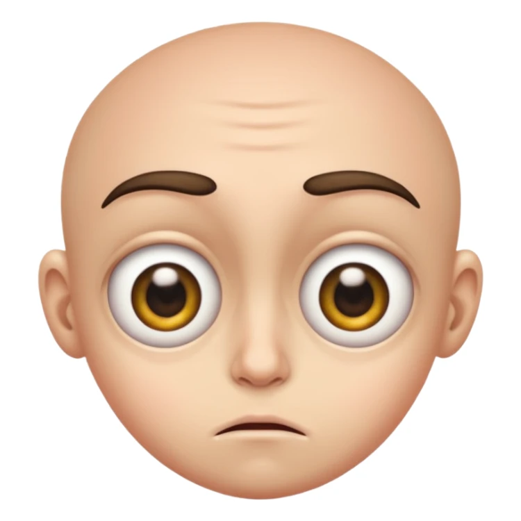 Wide eye gross snarky look sticker