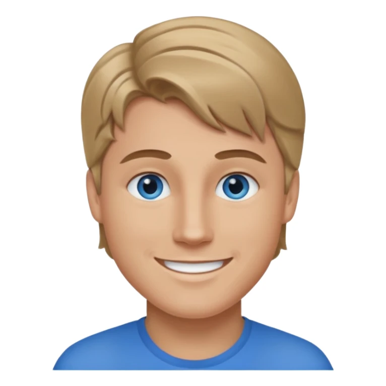 Twan Kuyper blue eyes, dark blonde hair sticker