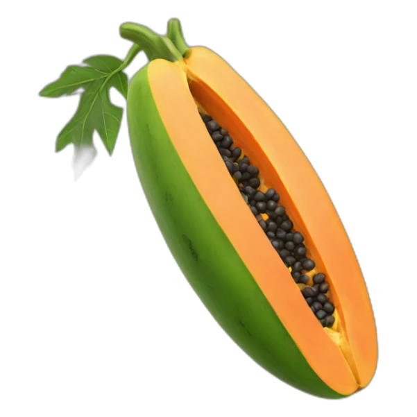 Papaya emoji sticker