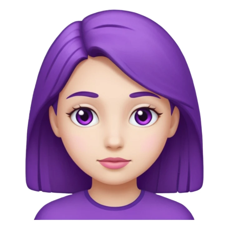 Purple girl sticker