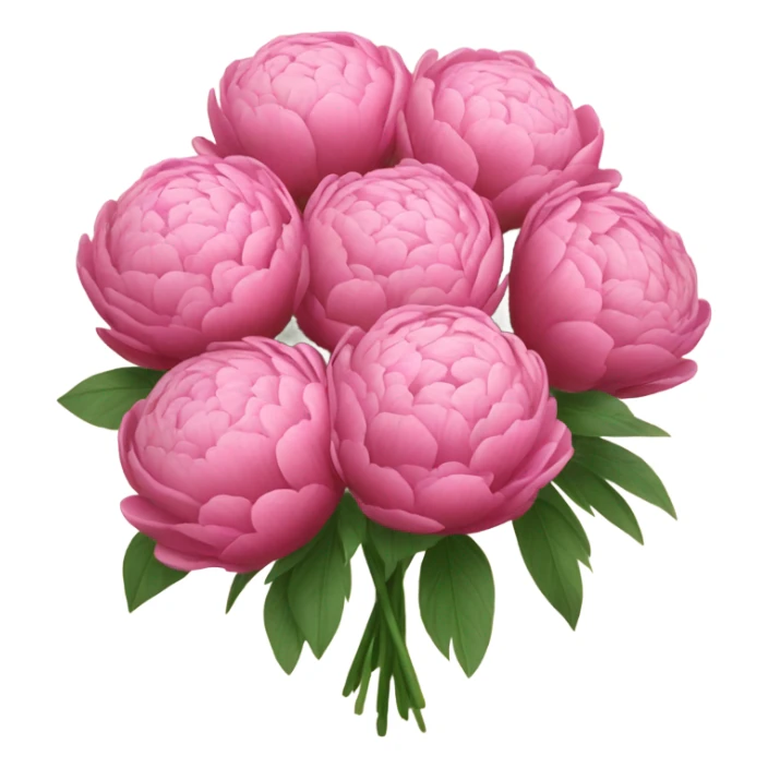 a bouquet of pionies sticker