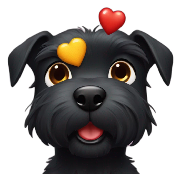 Two black Scottish terrier kissing uno sin cola sticker