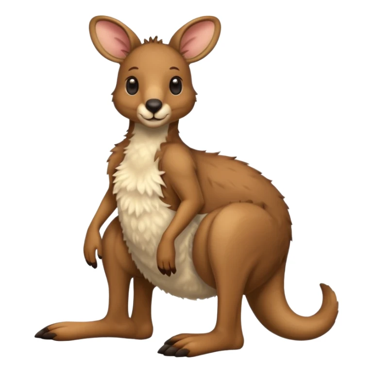 Kangaroo with big feet  sticker