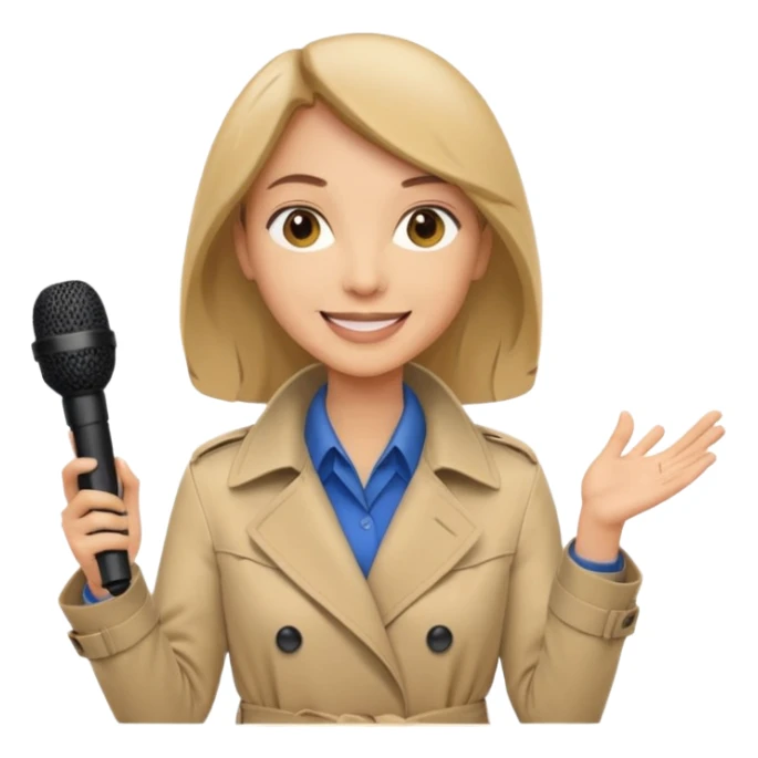 field reporter from Newschannel sticker