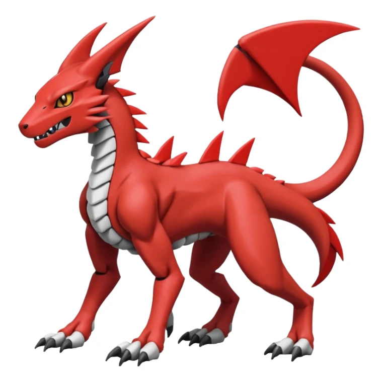 Heliolisk-Sergal-Cyclizar-Guilmon-Protogen-Wickerbeast-grem2-Genesect-Pokémon, full body sticker