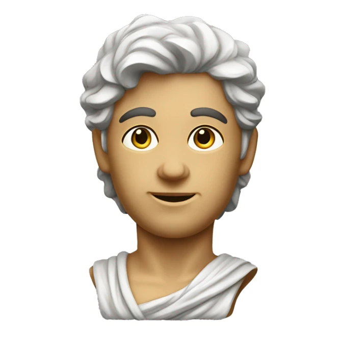 Statue of David, nein cloth sticker