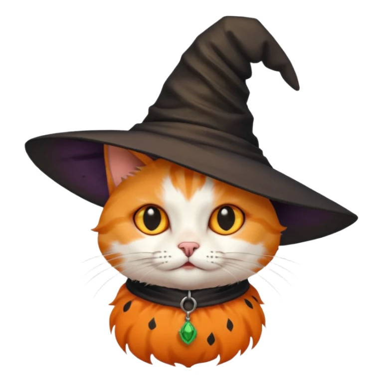 i want a halloween cat sticker