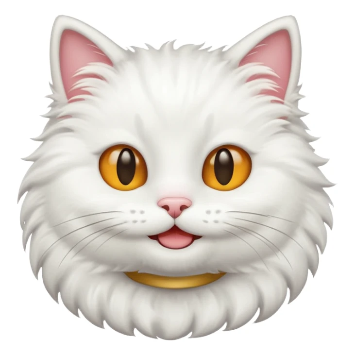 beyaz kedi emojisi sticker