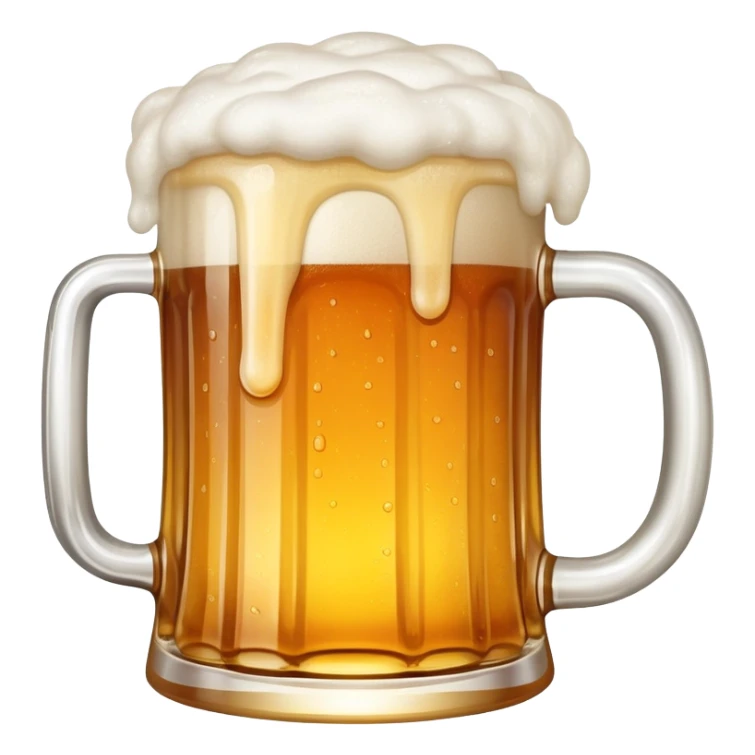 mug of beer with foam sticker