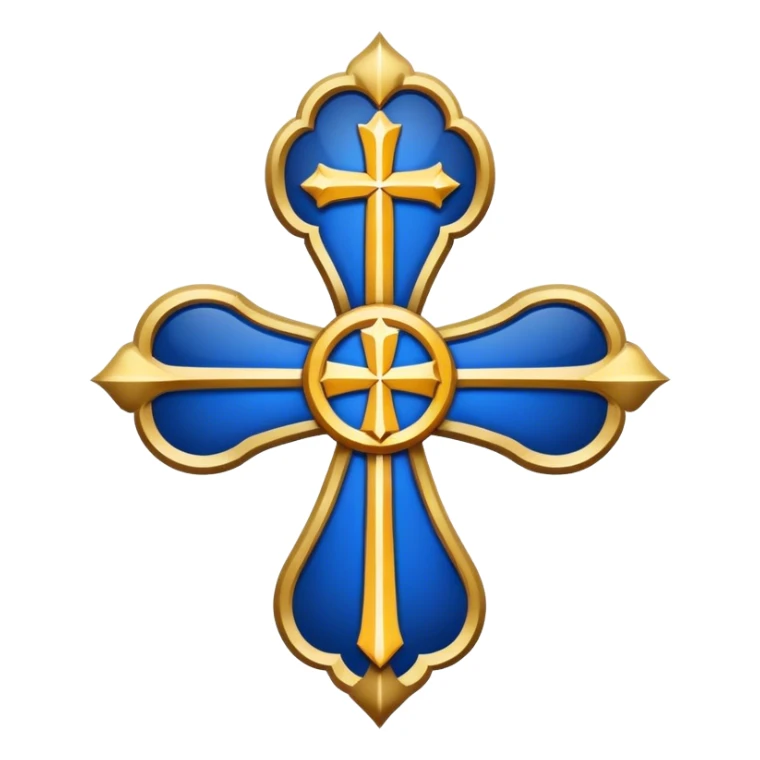 Bishop's emblem with a touch of dark blue sticker