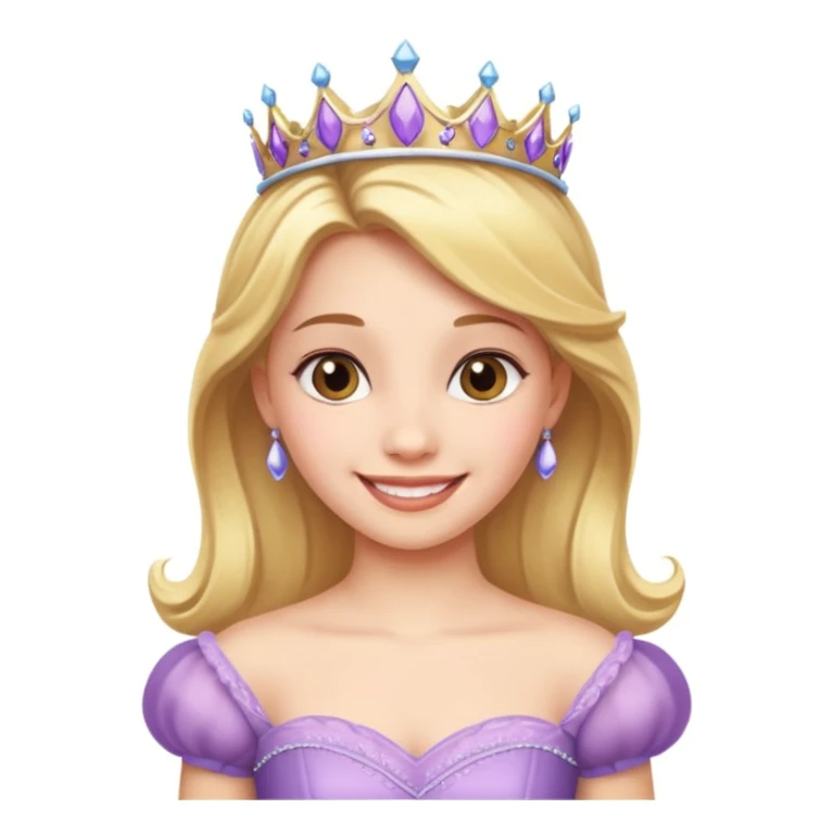 girls in a princess dress sticker