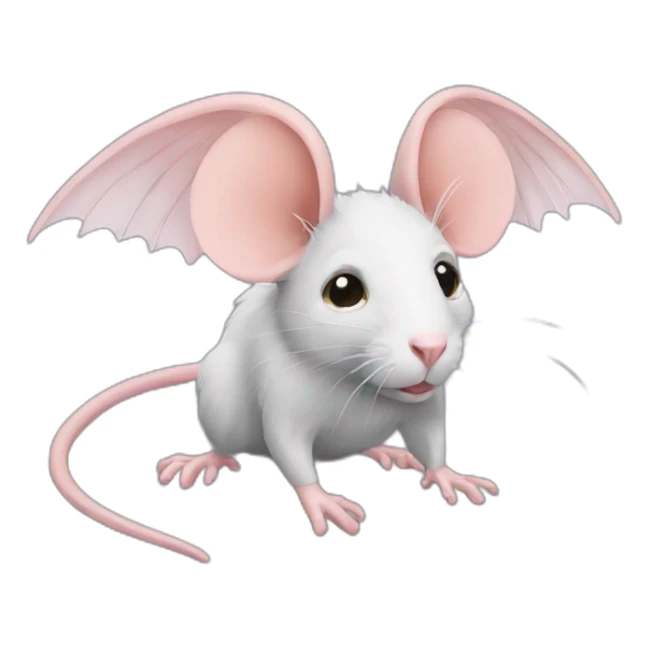 rat with wings sticker