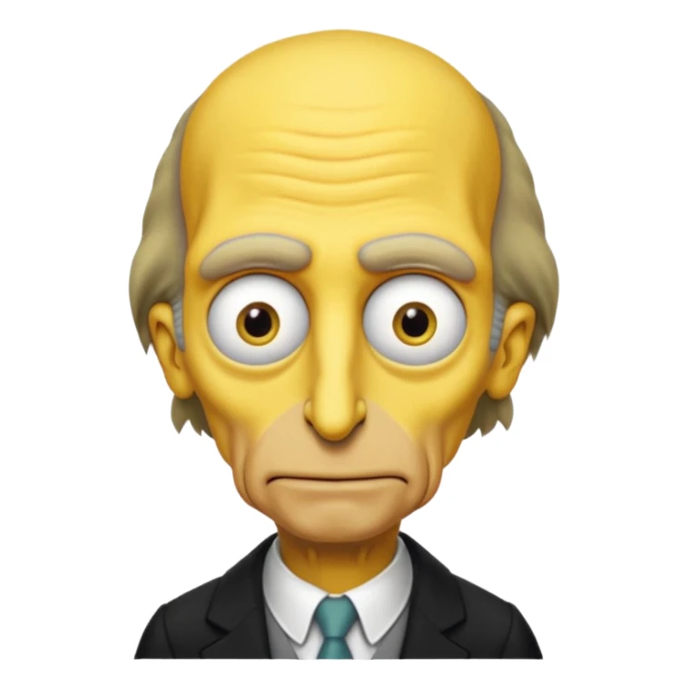 Mr. Burns, simpson, yellow skin tone, very very very long nose. sticker