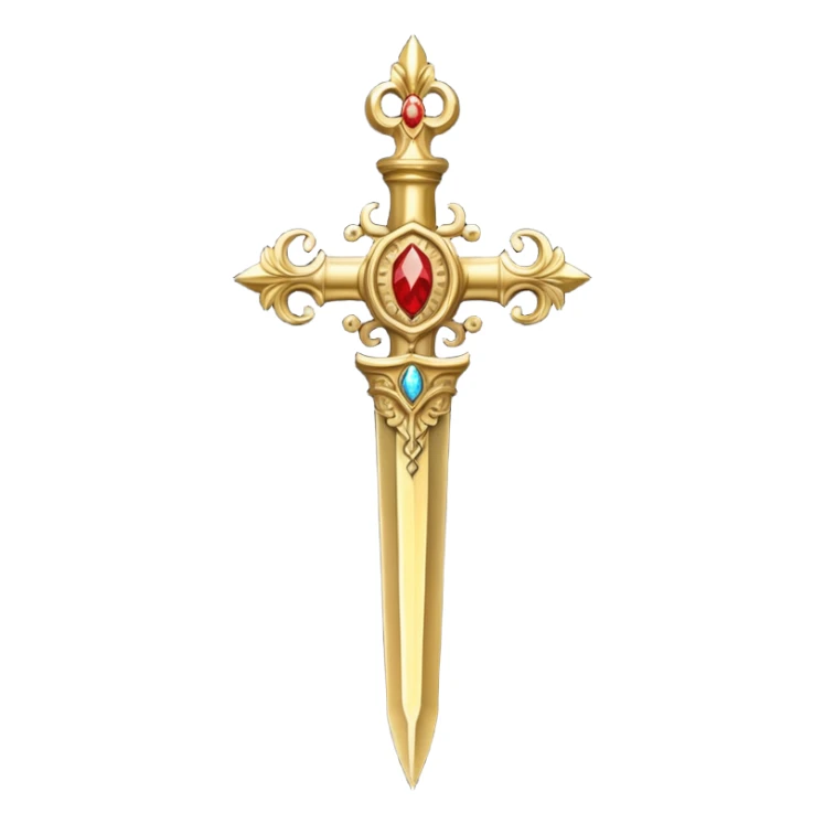 Holy gold dagger of Jesus Christ sticker