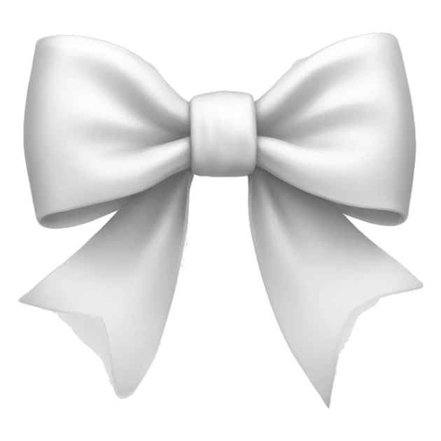 white bow sticker