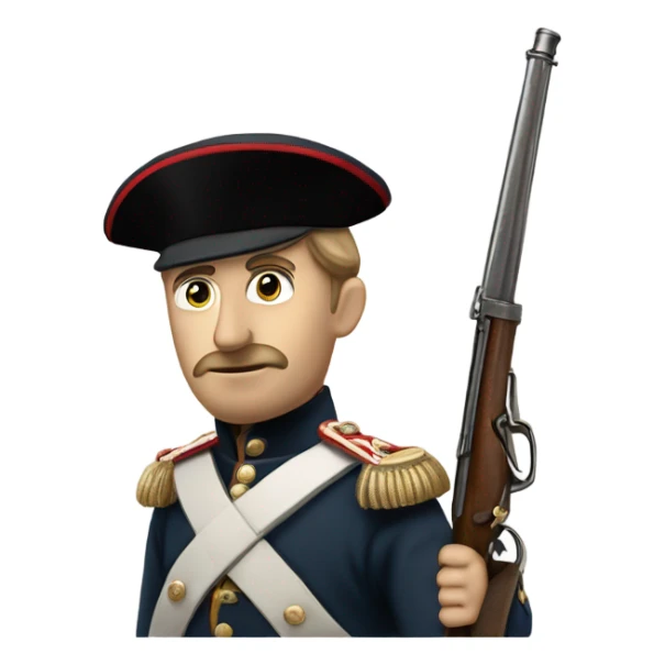 British soldier in full view of the Crimean War sticker