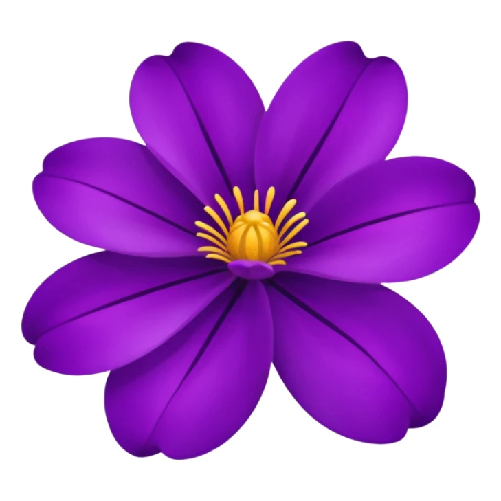 purple flower sticker