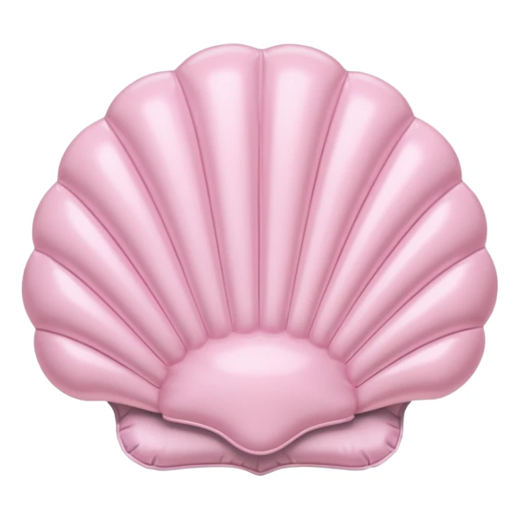 vintage rococo pale pink inflatable puffy shell phone sticker