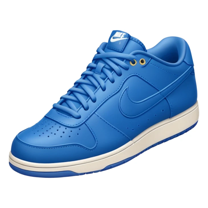 photo-realistic blue Nike tennis shoe sticker