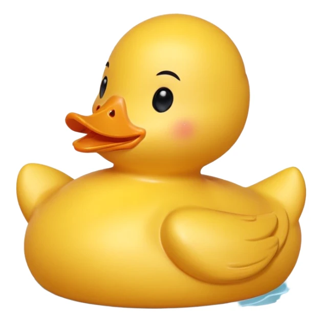 Rubber duck gettinf high cartoon sticker