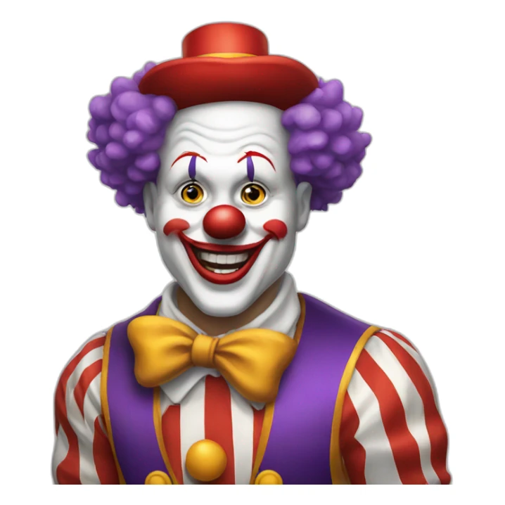 clown circus sticker