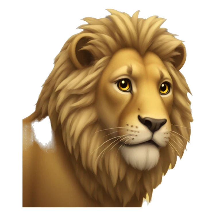 The bee pretended to be a lion sticker