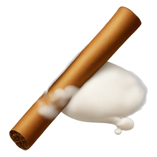a bag of flour smokes a cigar sticker