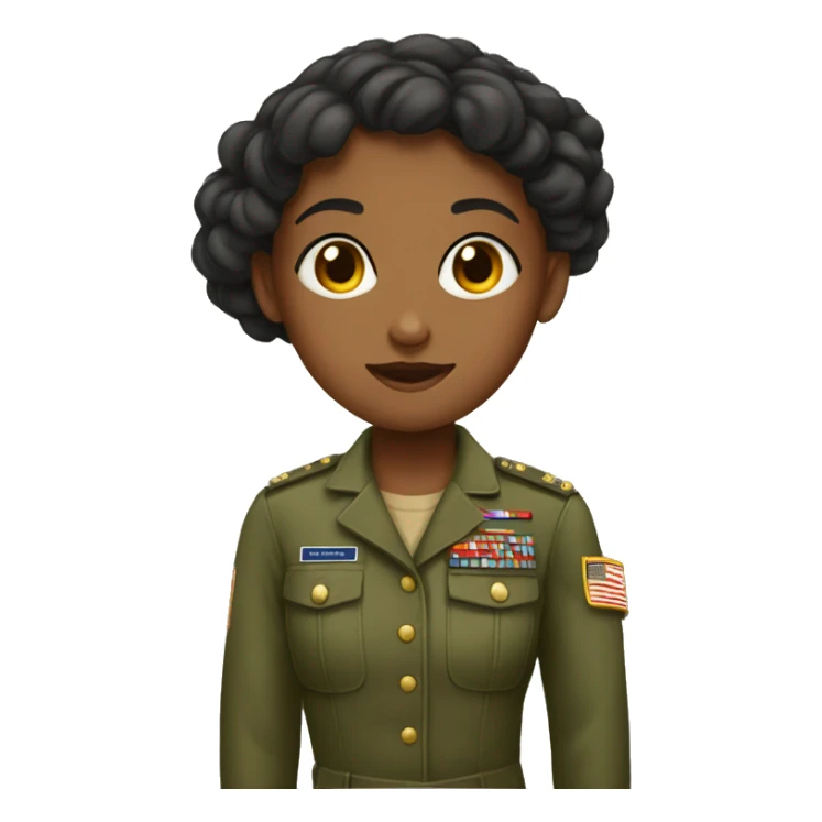 The love of a girl with a military sticker