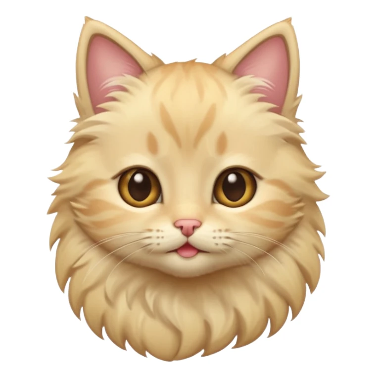 kitten with blonde hair and brown eyes sticker