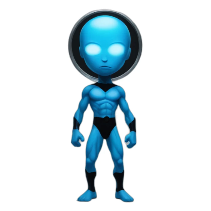 dr manhattan popping squat from behind sticker