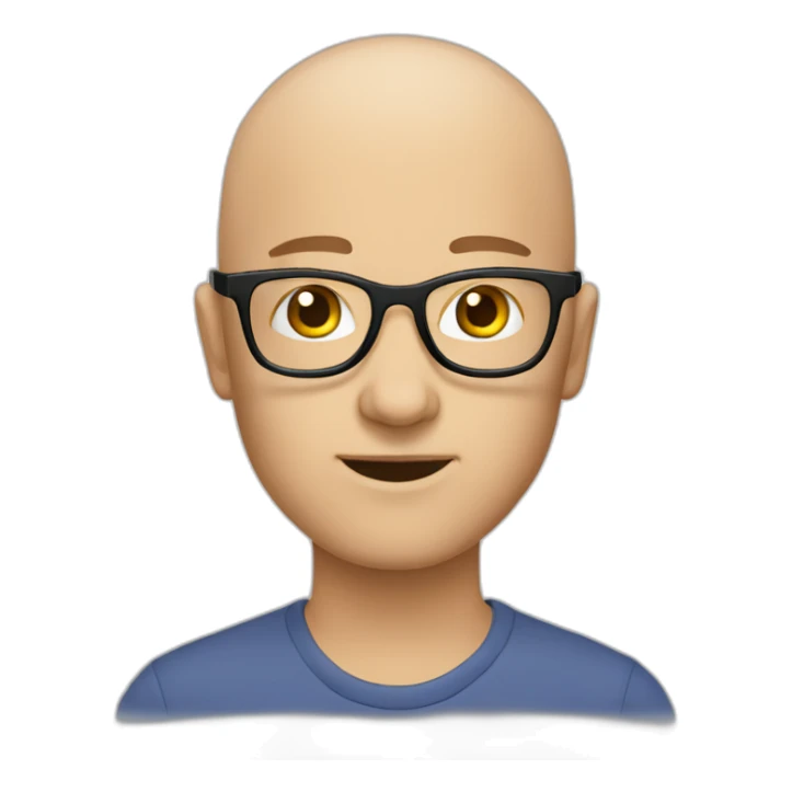 Broňa glasses no hair English teacher sticker