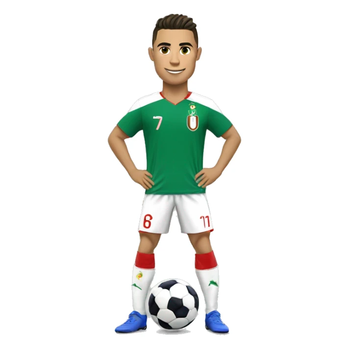 Cr7 avec le maillot de l'Algérie  sticker