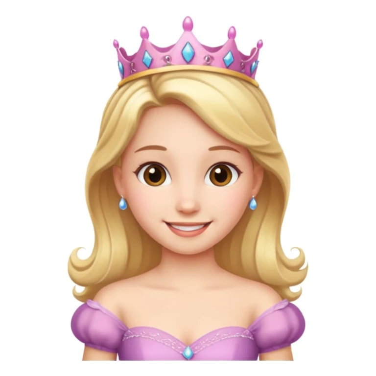 girls in a princess dress sticker