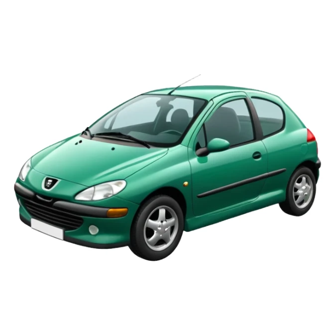 1999 Peugeot 206 emerald green  sticker