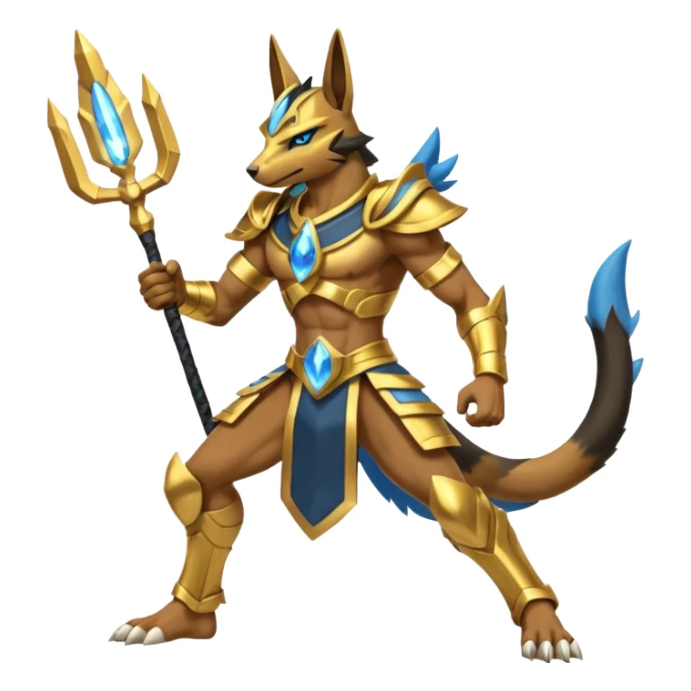 Electrike-Anubis-Lucario-Zeraora-fusion (full body) sticker