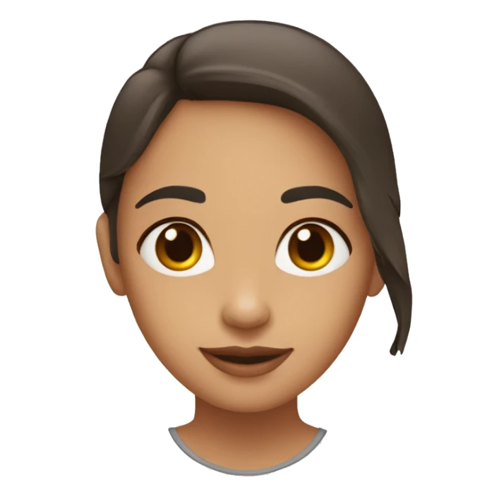 Fille formant un demi-cœur avec ses doigts sticker