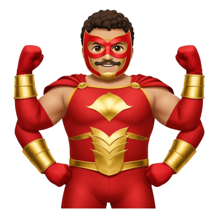Create a Nacho Libre emoji for a teams chat but make it more original style to the movie sticker