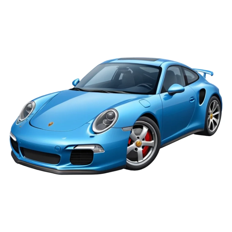 Porsche 911 bleue nuit sticker