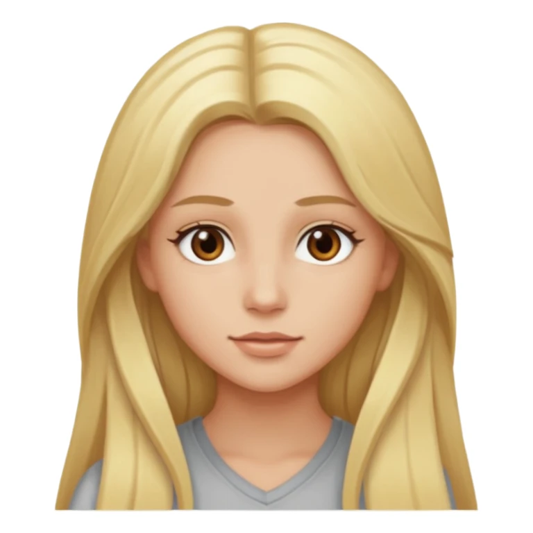 Skylar Shaye with long blonde hair, brown eyes sticker