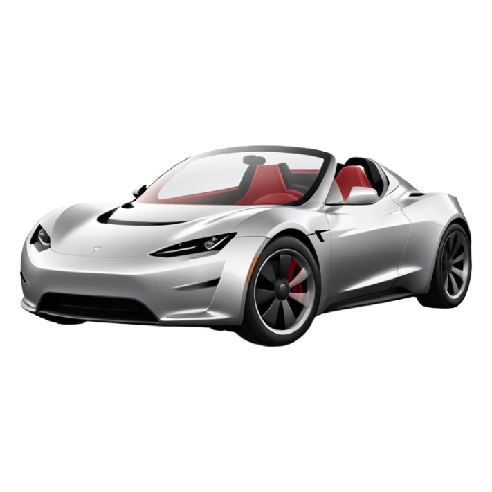 Tesla Roadster - Tesla (Model Year: 2020) (Iconic colour: Silver) sticker