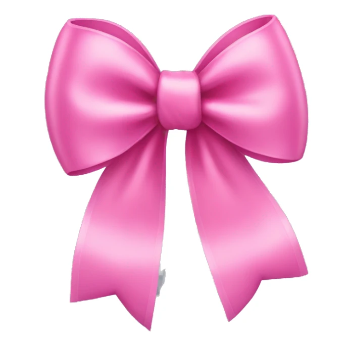 Pink bow sticker
