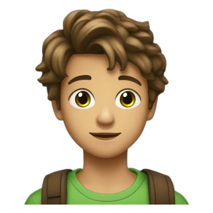 Garcon de 13 ans brun au yeux vert qui s appelle esteban sticker