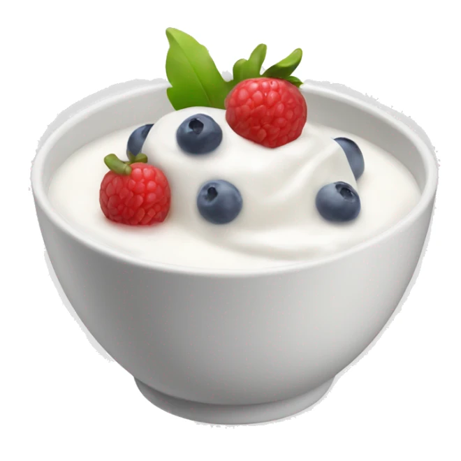 bowl of yogurt with fruit on top sticker