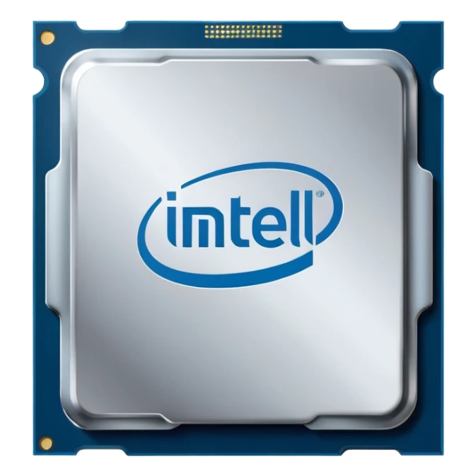 Intel processors emoji print 'GHz Computer 'on processor print GHz Computer sticker