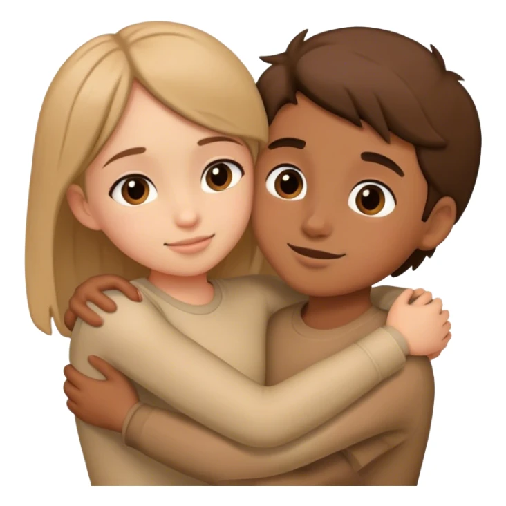 Girl and voy hug sticker