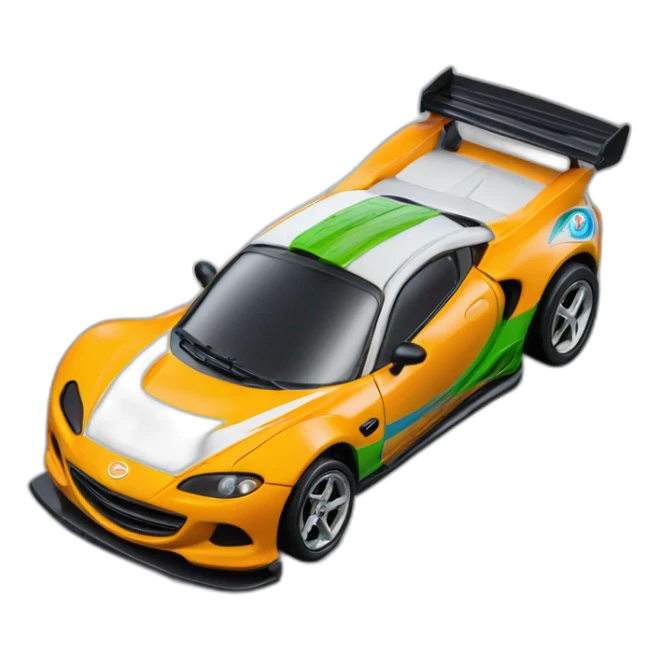 Estuche Hot wheels de Mazda Sport verde sticker