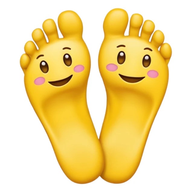 Toes crossed yellow emoji sticker