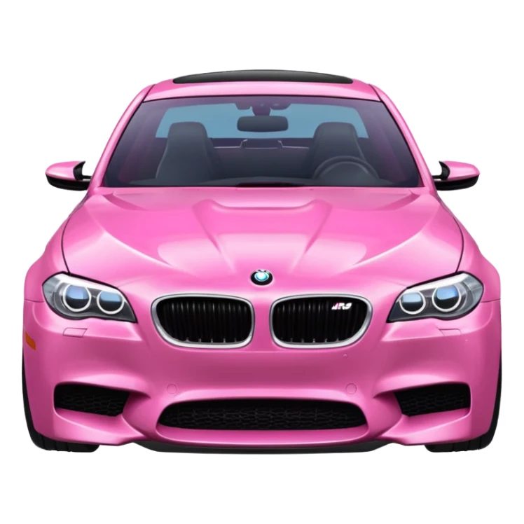 Bmw m5 Car that is pink and cute  sticker