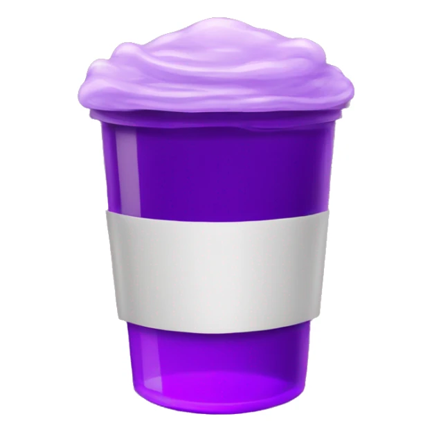 A double cup of purple liquid  sticker