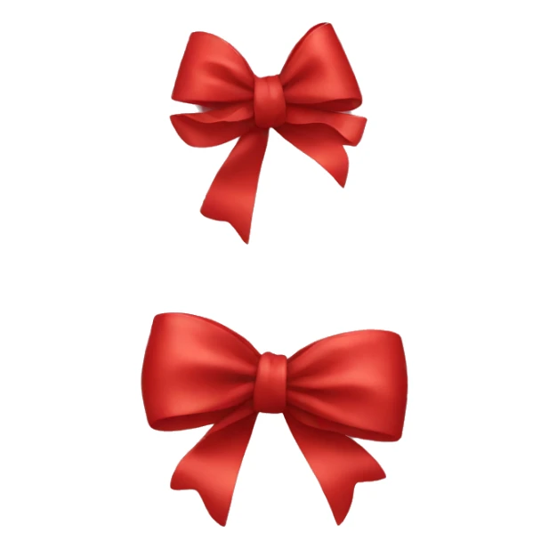Red bow sticker